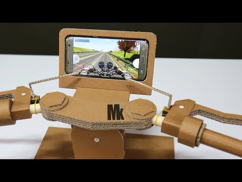 How To Make Gaming Steering(Motorcycle Joystick) Amazing Cardboard DIY