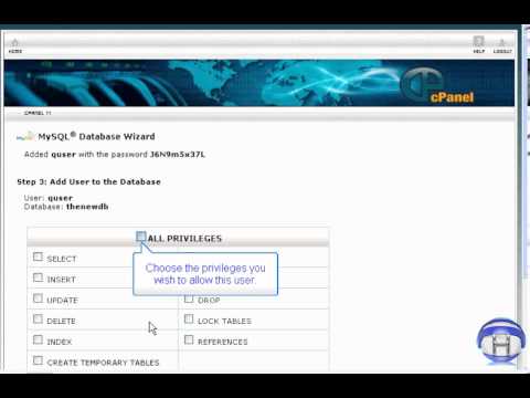 [cPanel Tutorial] How to use the MySQL Database Wizard