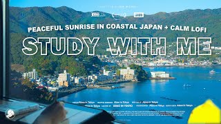 4-HOUR STUDY WITH ME 🛟 / calm lofi / Peaceful Sunrise in Coastal Japan / Pomodoro 25-5