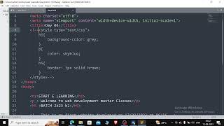 WEB Development Master classes || DAY 03