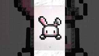 DRAWING A BUNNY! - Hand Drawn Pixel Art #pixelart #bunny #rabbit