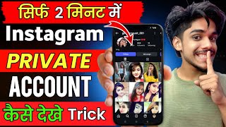 How can I see my Instagram private account or not?