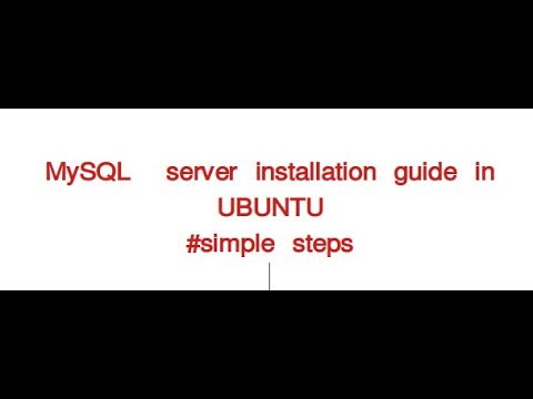 MySQL Server installation guide in Ubuntu