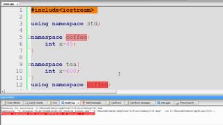 ภาษาซีพลัสพลัส CPP 132 UsingAndNamespace