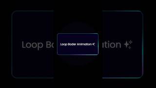 Tricks : 8/100 Continuous Border Loop Animation | CSS Loader Effect #coding#cssanimation #webdesign