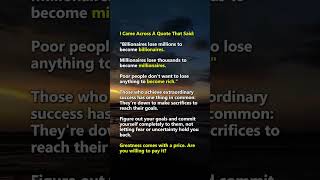 Success requires sacrifices  #dailygrowth #viralvideo #knowledgeiswealth #buildyourlegacy