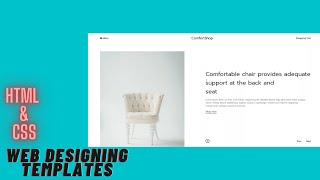 Web design Template using HTML and CSS|| Web Designing HTML CSS Code.
