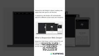 What is responsive web design in html 2024