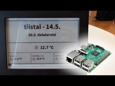 I made a Raspberry Pi E-Ink Display Frame