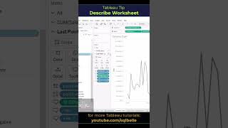 #Tableau Tip - Describe Worksheet for Troubleshooting #tableautips #tableaututorial  #tableaudesktop