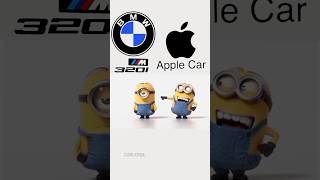 apple car VS bmw 320i minions style #funny#foryou #fypシ゚viral#CARWAR #edit🏎️🔥#automobile#BMW#asmr