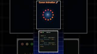 Day 10 | CSS Cursor Animation | Creative Mouse Effect 🖱✨ #shorts