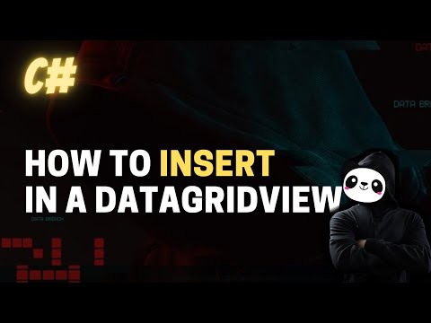 How to Insert in a DataGridView C#