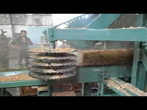 Amazing Fastest Wood Sawmill Machines Working, Factory Wood Cutting Machine Modern Technology