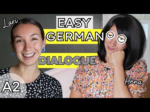 German Learning Dialogue for Beginners | COMPREHENSIBLE INPUT (Why is Anna tired?)