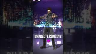 Free fire Characters in 2024 vs Characters in 2019 #freefire #garena #freefirecharacters #tondegamer