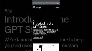 Qué es y cómo usar el GPT Store #chatgpt #openai #gptstore
