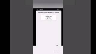 Optionals chaining operators html css Javascript. #htmltags #html #htmlcoding #codingislife #coding