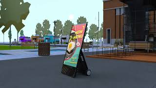43" Outdoor Digital Android Battery A Board Video