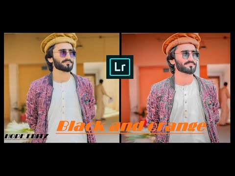 How to Edit photo Urban Black and Orange | Lightroom Mobile | Urban Dark Orange grading| HOPE EDITZ
