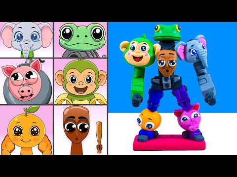 How To Make Brainrot: Tung Tung Sahur,Chimpanzini Bananini,Larily Larila   TRANSFORM ROBOT