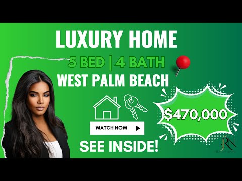 OVERSIZE HOME IN WEST PALM BEACH: 5 BEDS, 4 BATHS, #FloridaRealEstate #FloridaRealtor #RealEstate
