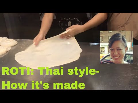 How it's made. Roti Thai style. Narrated version. | Bangkok Travel Vlog