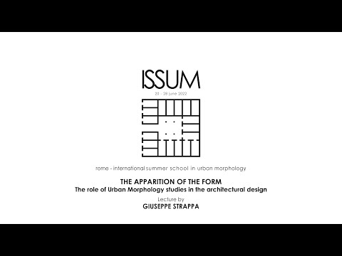 The Apparition of the Form: The role of urban morphology studies in the architectural design.