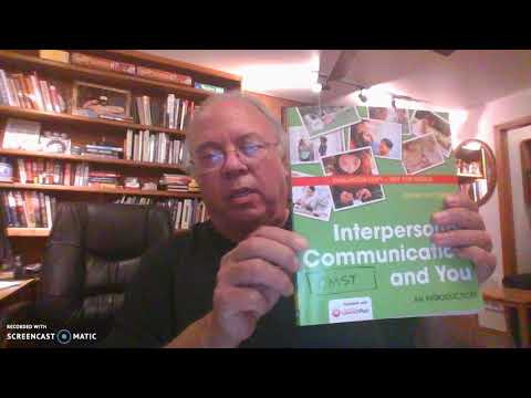 Welcome to CMST & 220 Interpersonal Communication Recording #22