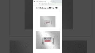 Simple HTML Drag and Drop API #html #css #drag #drop #api #shorts