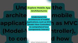 Explore Mobile App Architectures #softwaretesting #mobiletesting