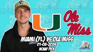 Miami vs Ole Miss 1/8/26 College Football Picks & Predictions | Fiesta Bowl