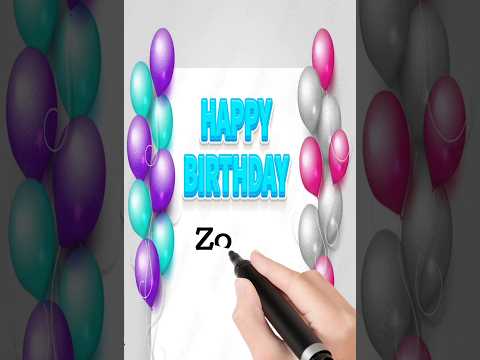 happy birthday Zoya #birthday #happybirthday #status #birthdaystatus #shorts