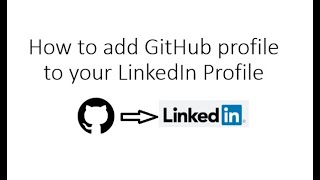 How to add Github profile on your Linkedin?