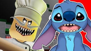 Stitch ESCAPES The Haunted Pizzaria In ROBLOX!!