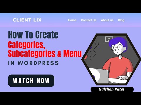 How to Create Category and Menu