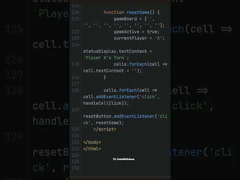 #tictactoe game Using #htmlcss #CodeWithAsur #webdevelop