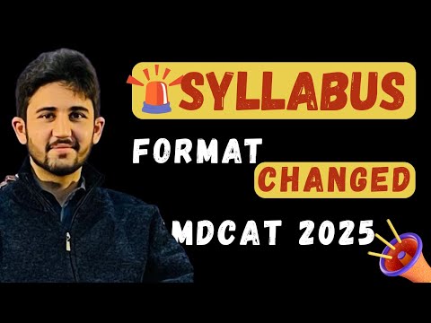 MDCAT 2025 Syllabus Announced by PMDC || Format Changed || New Chapters Included