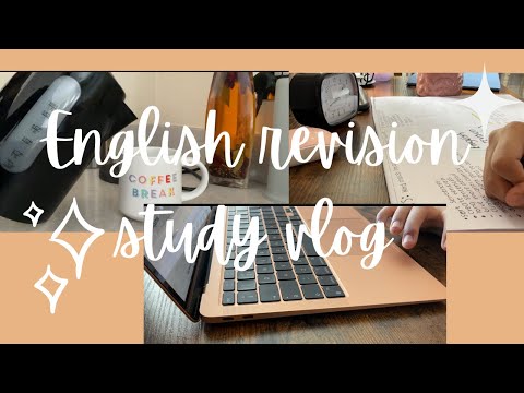 English exam study vlog | Making mindmaps and tea☕️