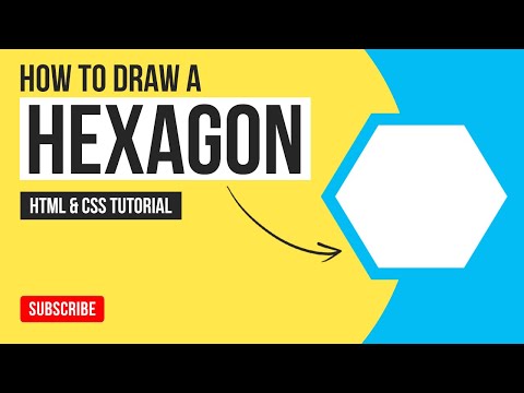 How to Make a Hexagon Using HTML & CSS | How to Create a Hexagon Shape | HTML & CSS Tutorial