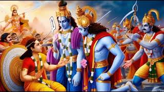 Shri Kirshna mahabharata | Shri krishna arjuna lila | krishna and arjuna #ai #krishna