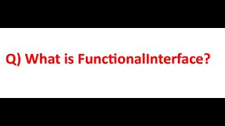 What is FunctionalInterface in java1.8