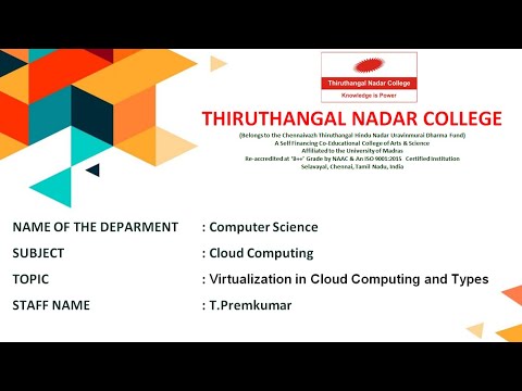 Virtualization in cloud