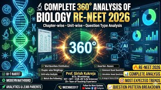 Re NEET 2026 Chapter wishes Unit wise type wise question for NEET NCERT Biology Kukreja Girish