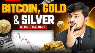 Live Trading : Gold , Silver , BTC , ETH | Major Move Coming