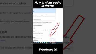 How to clear cache in firefox windows 10