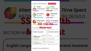 SSC CGL 2025  Mock test #sscmocktest #targetssccgl  #7thday