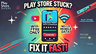 STOP,Fix Play Store Wi-Fi Only Error by This Hack,Play Store Wi-Fi Only Error in 60 Seconds #shorts