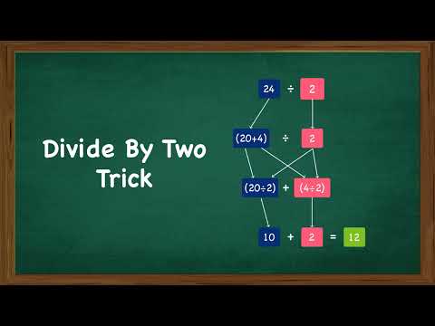 Divide Numbers by 2 Tricks (Math Games - Maths Tricks)