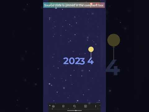 Happy New Year Animation | css animation | programming #shorts #newyear #2024 #programming